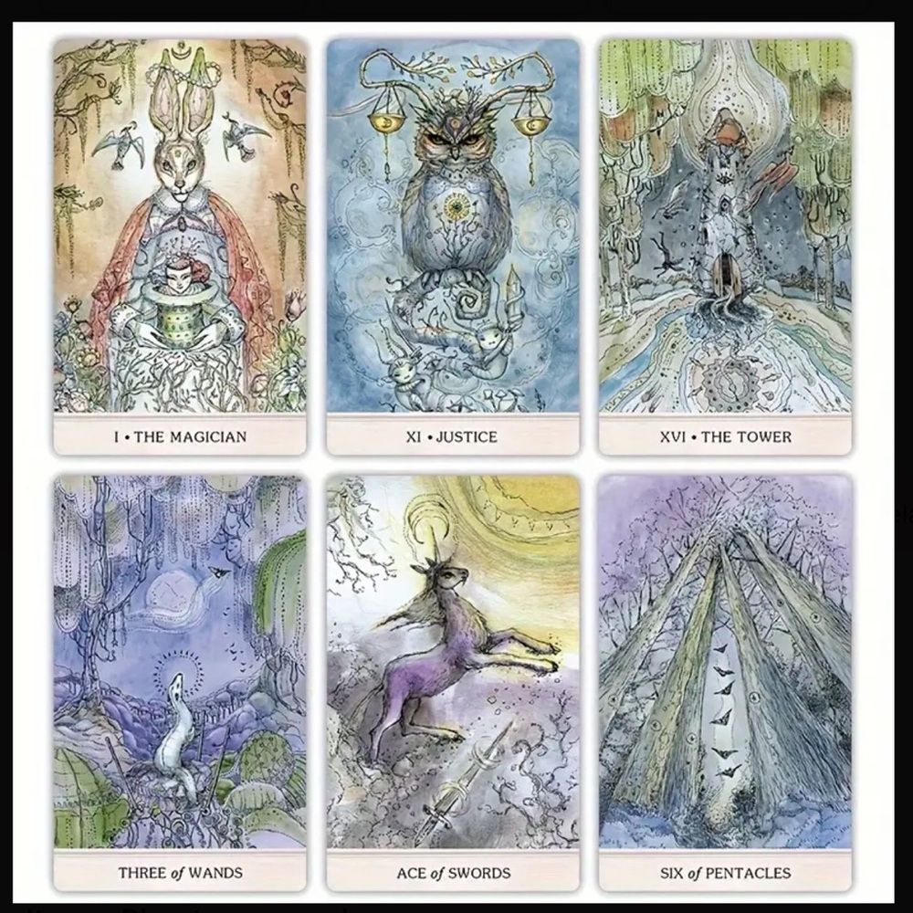 New! [Insightful Fun Tarot Card Set with Opening Guide Book, Mystical Cards - Picture 9 of 10